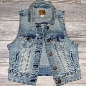American Eagle Denim Vest